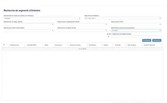 Extraction des parties provisoires des itinéraires