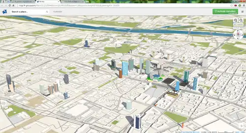 City centre of Warsaw