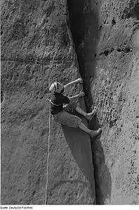 Climbing in Saxon Switzerland