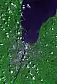 Satellite picture of Green Bay, Wisconsin.