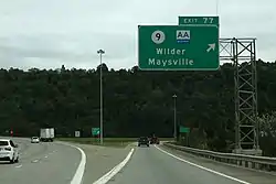 junction:ref=77destination:ref=KY 9;AAdestination=Wilder;Maysville