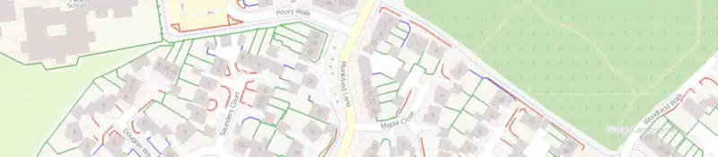 Barriers view of Cambourne in Cambridgeshire
