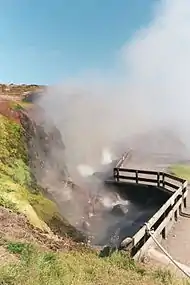 Not a fumarole: use  natural=hot_spring