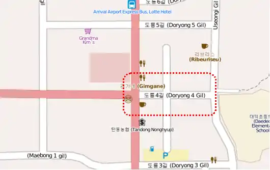 Screen capture of location under discussion, from OSM