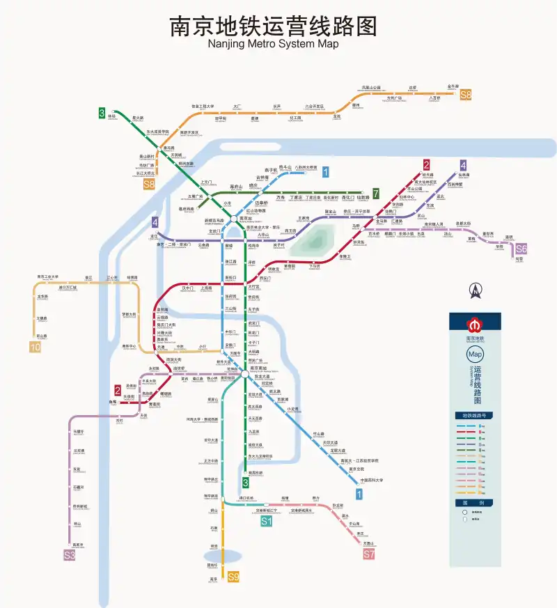 南京地铁线路图