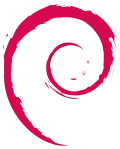 Debian logo.