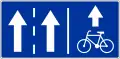 Bicycle lane sign