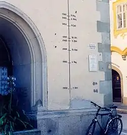 flood_mark=paintingFlood marks on Passau city hall