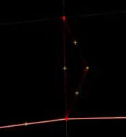 Der Weg mit den selektierten Punkten A und B