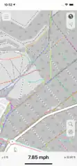 Map with no label but public OSM GPS traces