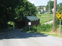 Lower Twin Road (C-54) at the South Salem Covered Bridge in South Salem