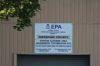 A contaminated area(boundary=hazard + hazard=contamination)