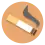a cigarette with grey fume on an orange background