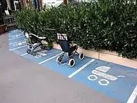A stroller parking lot?