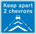 United Kingdom:mindistance=80(each chevron is spaced 40&nbsp;m apart)