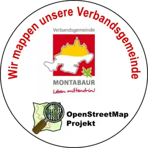 Für die Mapping-Aktion der Verbandsgemeinde Montabaur wurde ein eigenes Logo entworfen.