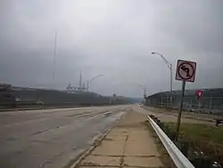 Western Hills Viaduct on the west side of Cincinnati