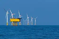 Offshore windpower generations substation