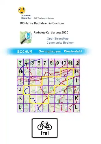 Auszug Atlas Bochum Sevinghausen, Westenfeld